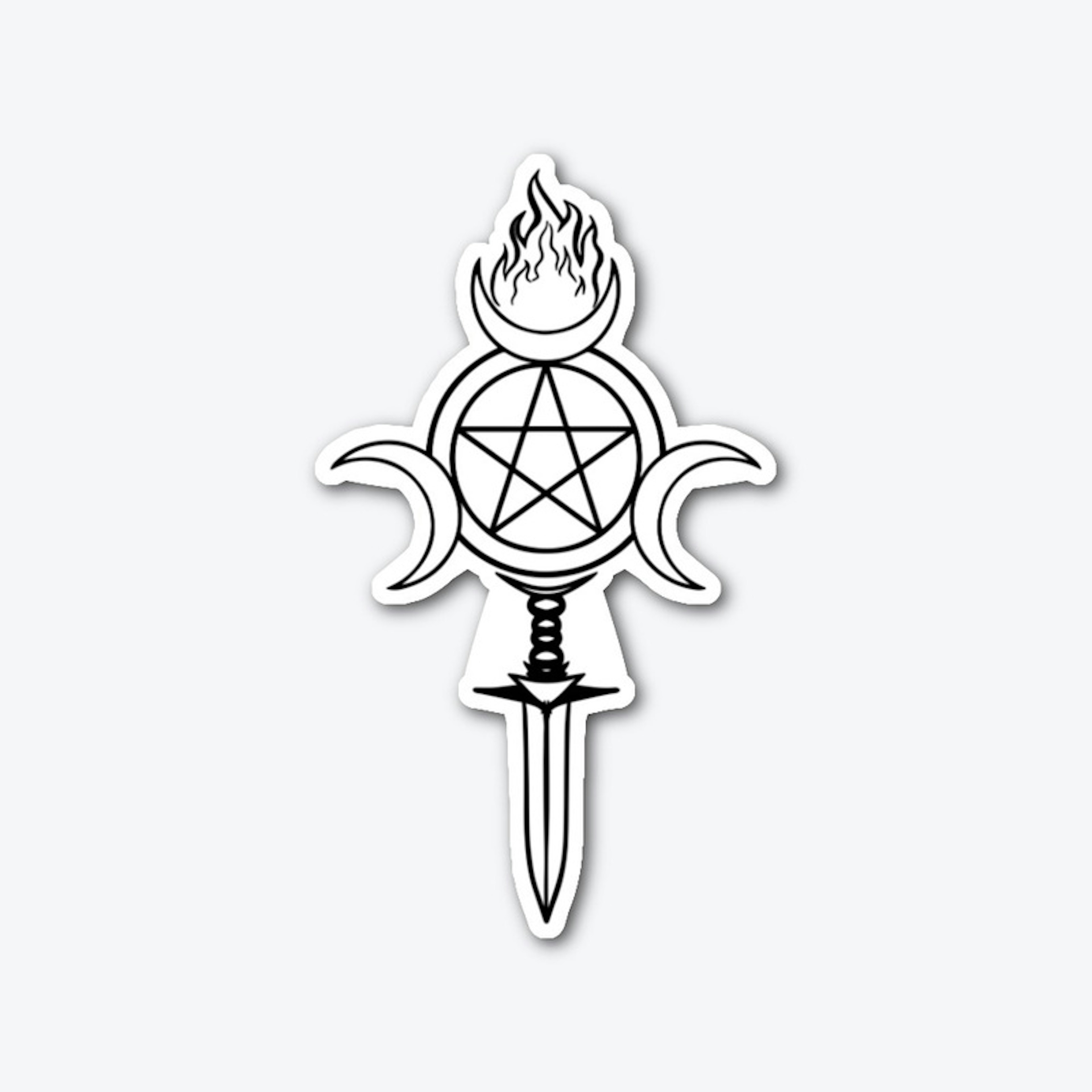 Triple Goddess Coven black logo
